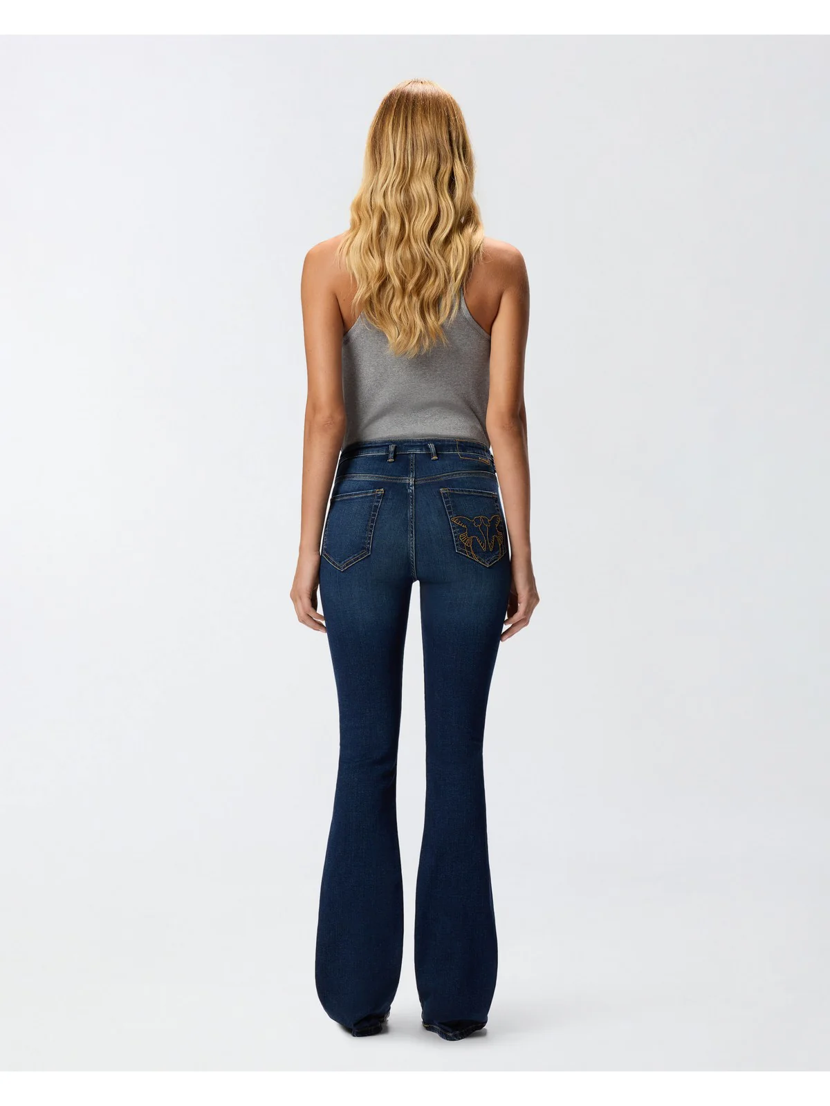 PINKO Jeans Donna FLORA FLARE 100166-A2RX PJB LAVAGGIO SCURO - Image 4