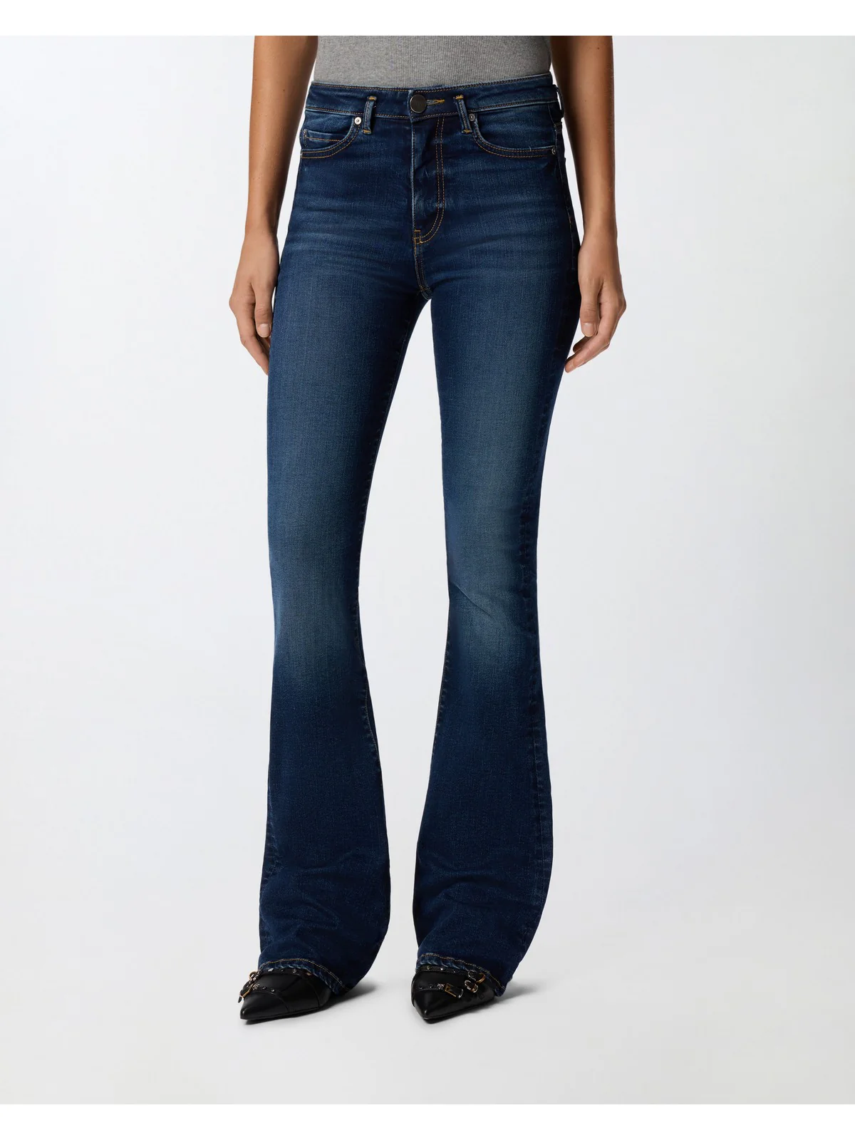 PINKO Jeans Donna FLORA FLARE 100166-A2RX PJB LAVAGGIO SCURO - Image 5