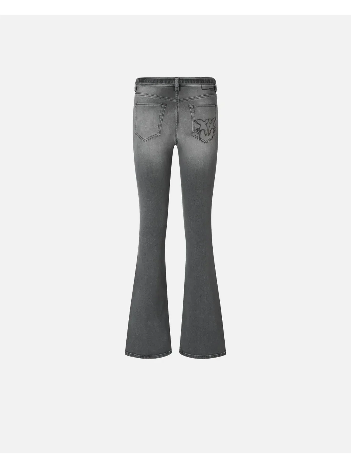 PINKO Jeans Donna FLORA FLARE 100166-A2S2 PJ9 LAVAGGIO DARK GRAY - Image 3