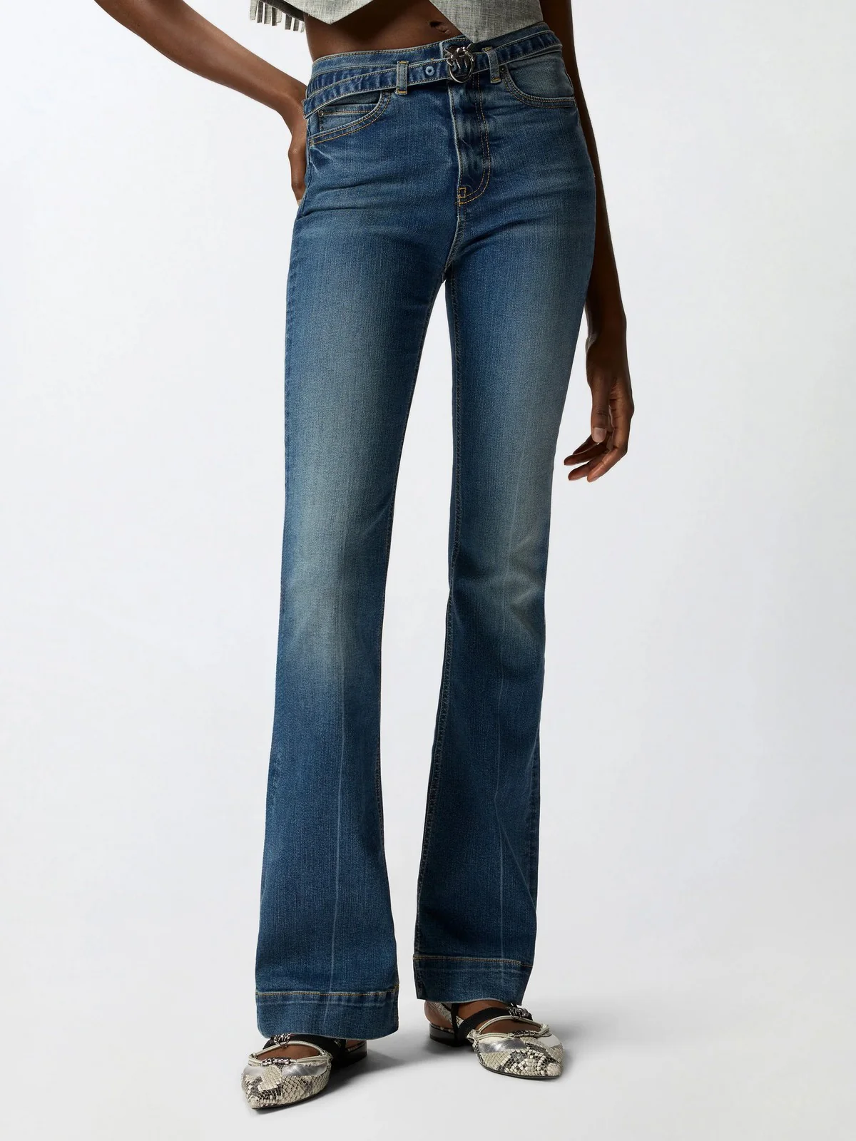 PINKO Jeans Donna FLORA FLARE 100166-A33L PJC LAVAGGIO MEDIO SCURO - Image 2