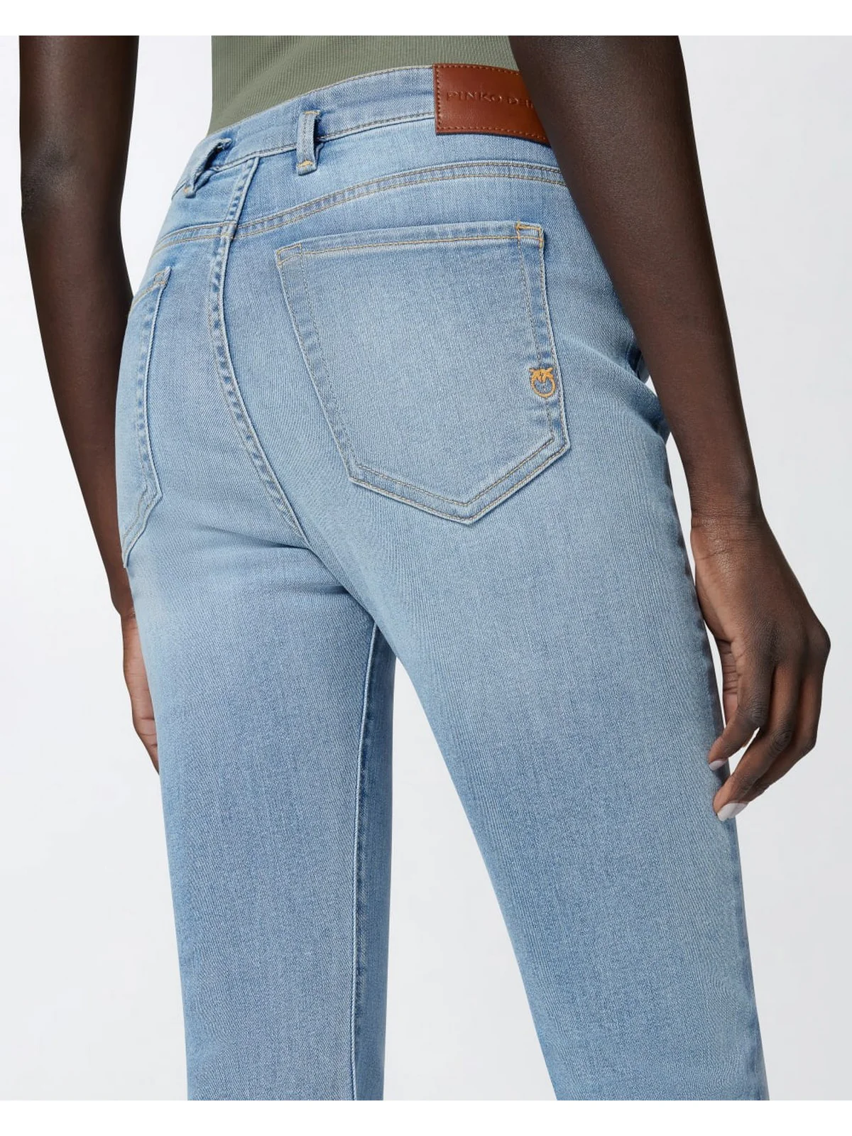 PINKO Jeans Donna FLORA FLARE DENIM STRETCH 100166-A2EL PJM Blu - Image 5