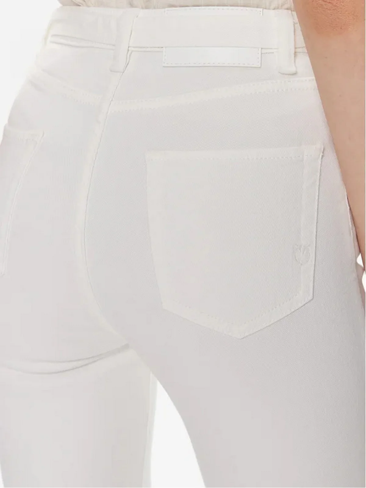 PINKO Jeans Donna Susan 100161-A1JM Z14 Bianco - Image 4
