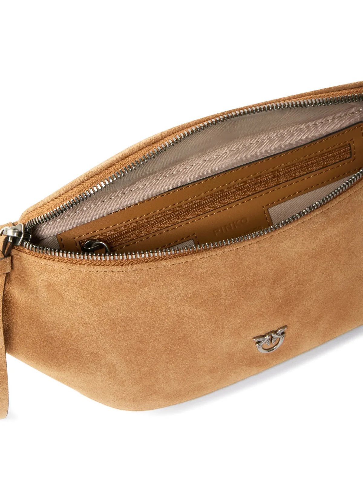 PINKO Marsupio Donna MARSUPIO TRITTICO SUEDE 106724-A0F6 L08O BEIGE-SCOIATTOLO-ANTIQUE GOLD - Image 3