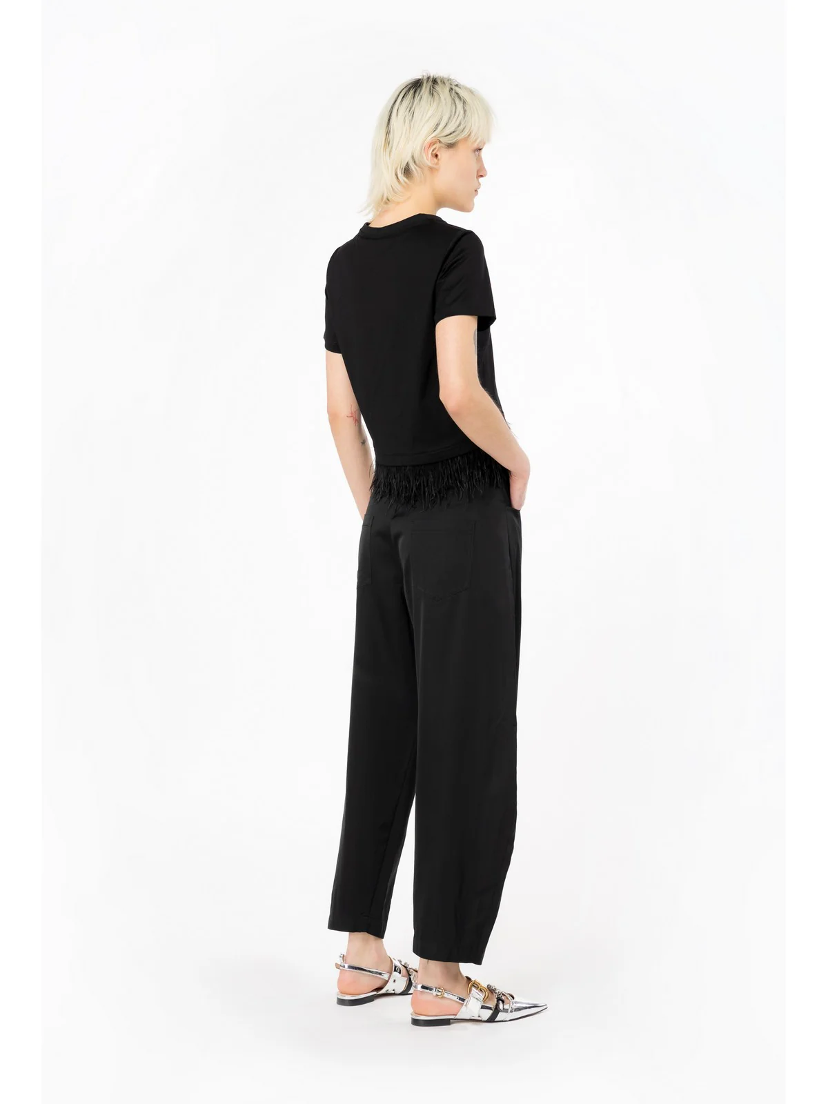 PINKO Pantalone Donna  103350-A1U1 Z99 Nero - Image 4