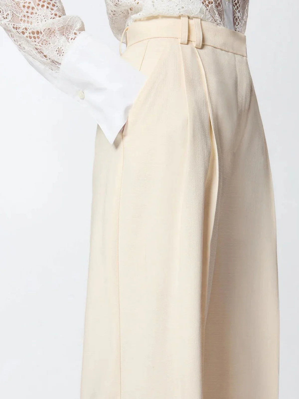PINKO Pantalone Donna BRESCELLO PANTALONE FRISOTTINO 106918-A2W6 C00 BIANCO CIGNO - Image 4