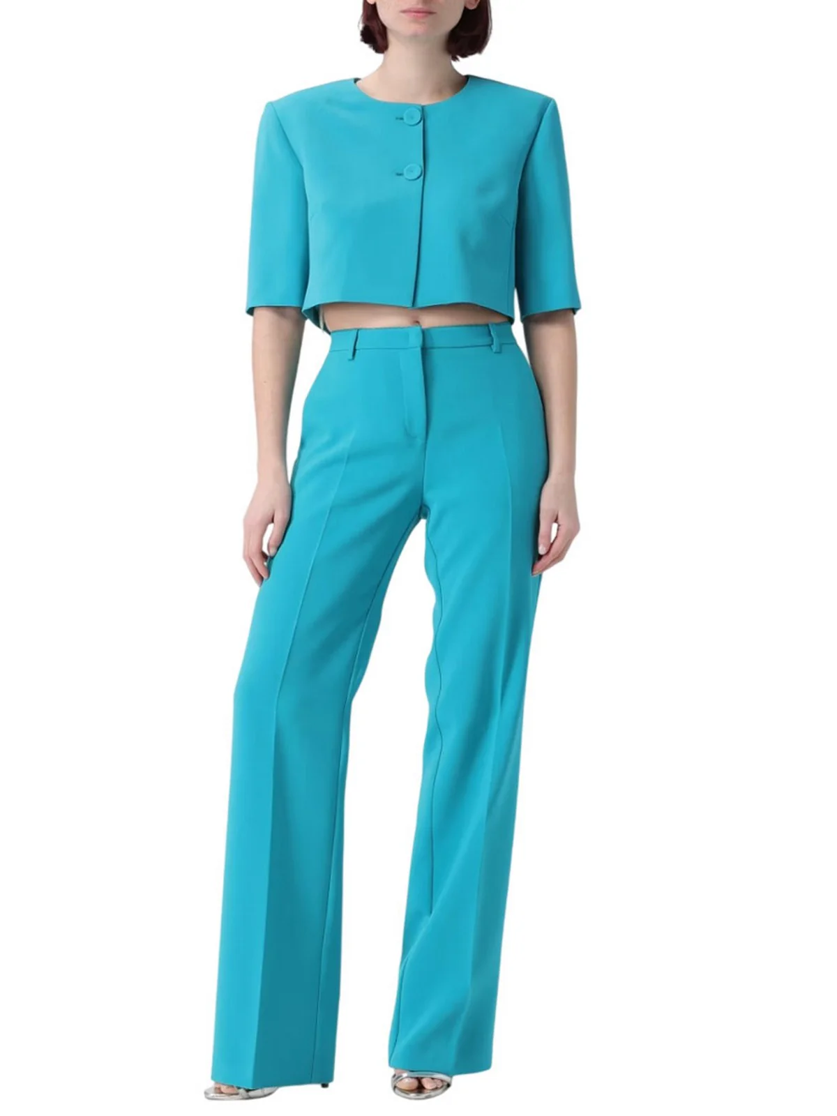 PINKO Pantalone Donna EUCALIPTO PANTALONE 106632-A32Z V76 VERDE MATTONELLA - Image 5