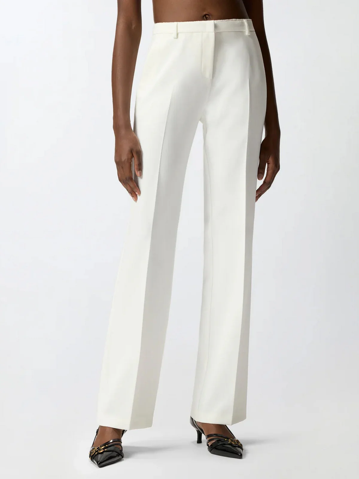 PINKO Pantalone Donna EUCALIPTO PANTALONE 106632-A32Z Z07 BIANCO SETA - Image 6