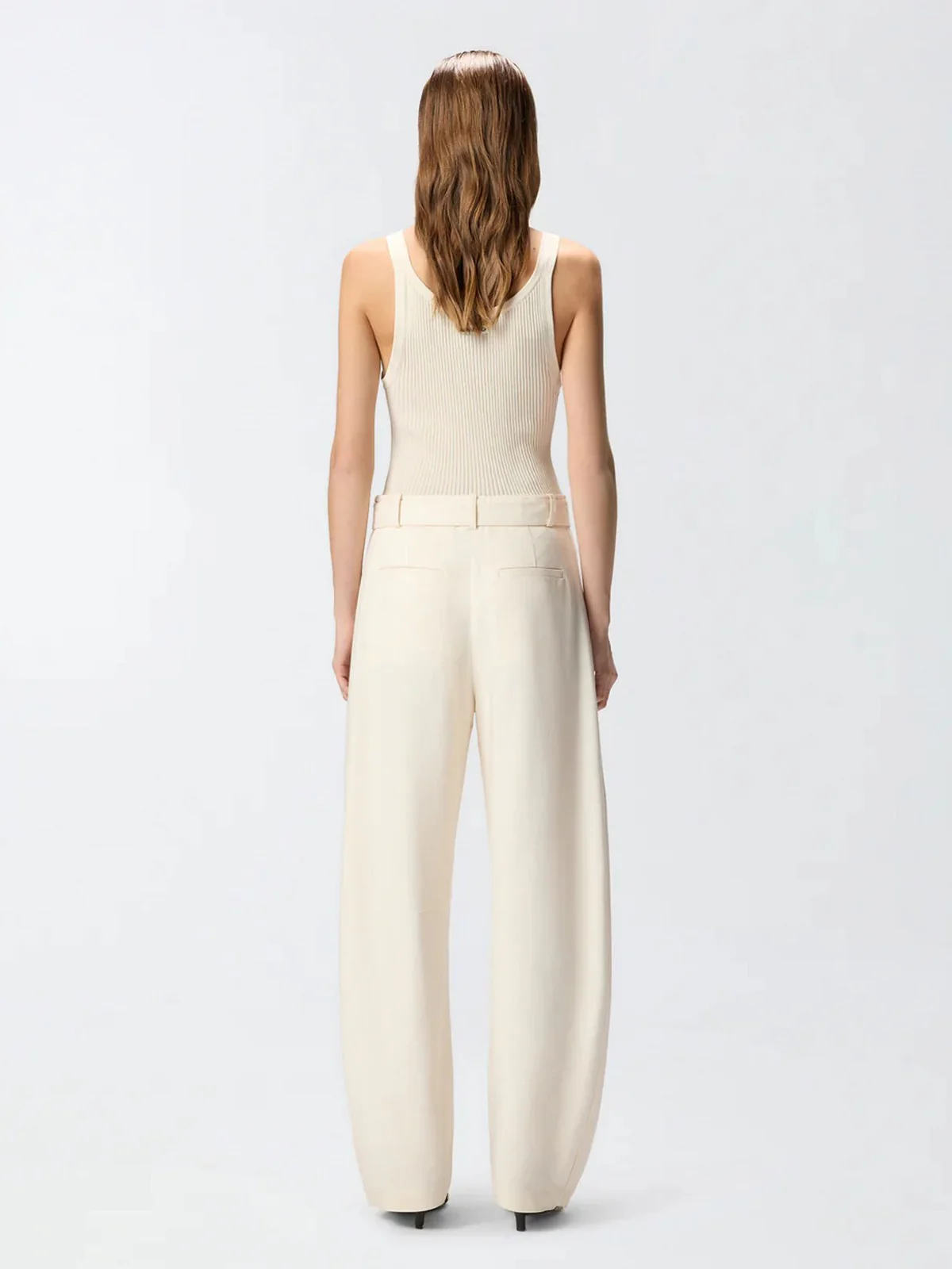 PINKO Pantalone Donna LEXY PANTALONE FRISOTTINO 106492-A2W6 C00 BIANCO CIGNO - Image 5