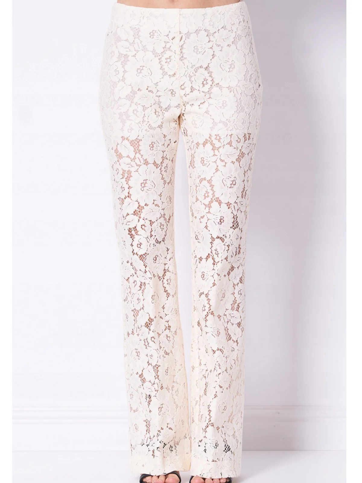 PINKO Pantalone Donna PINOLO PANTALONE PIZZO REBRODE 106434-A330 Z06 BIANCO PUREZZA - Image 2