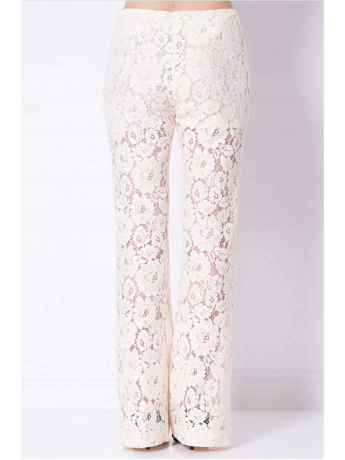 PINKO Pantalone Donna PINOLO PANTALONE PIZZO REBRODE 106434-A330 Z06 BIANCO PUREZZA - Image 3