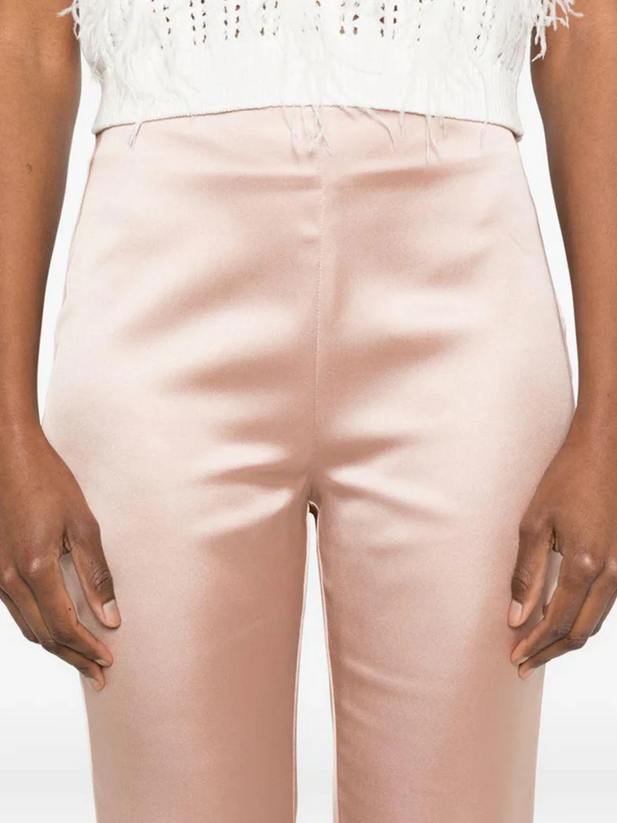 PINKO Pantalone Donna PINOLO PANTALONE SATIN 106434-A361 Q35 ROSA MOGANO - Image 3