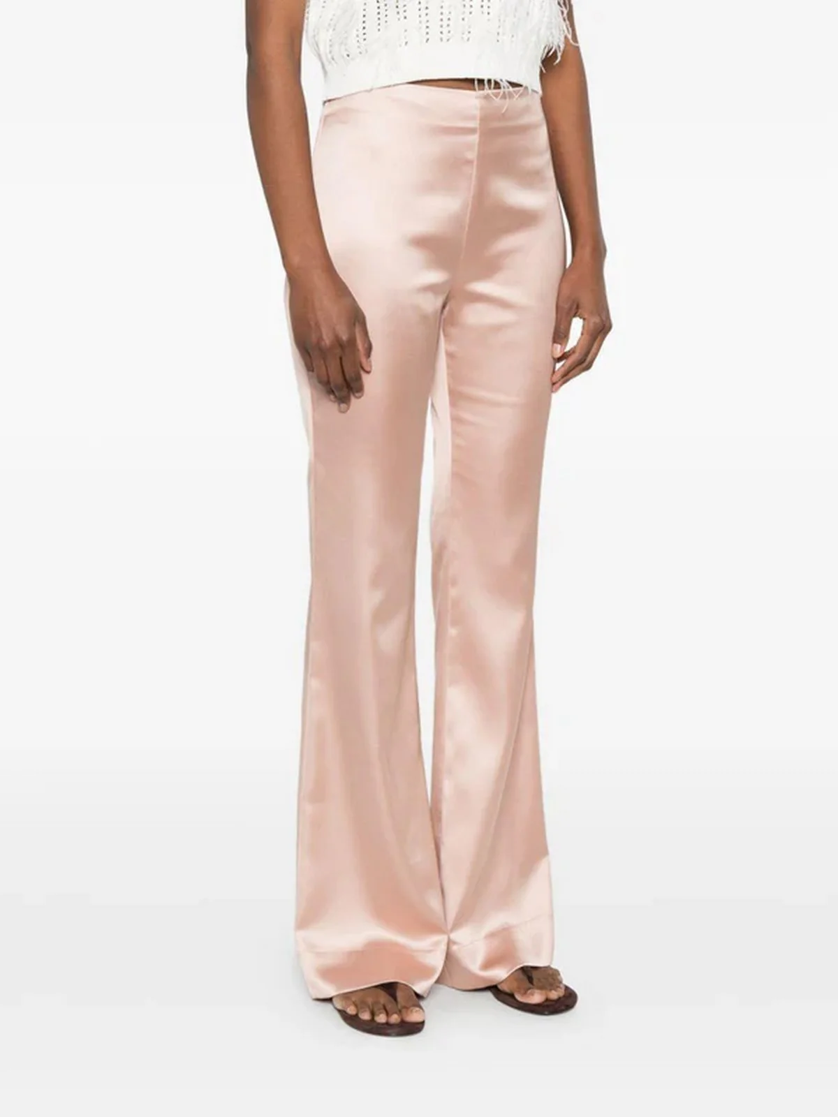 PINKO Pantalone Donna PINOLO PANTALONE SATIN 106434-A361 Q35 ROSA MOGANO - Image 5