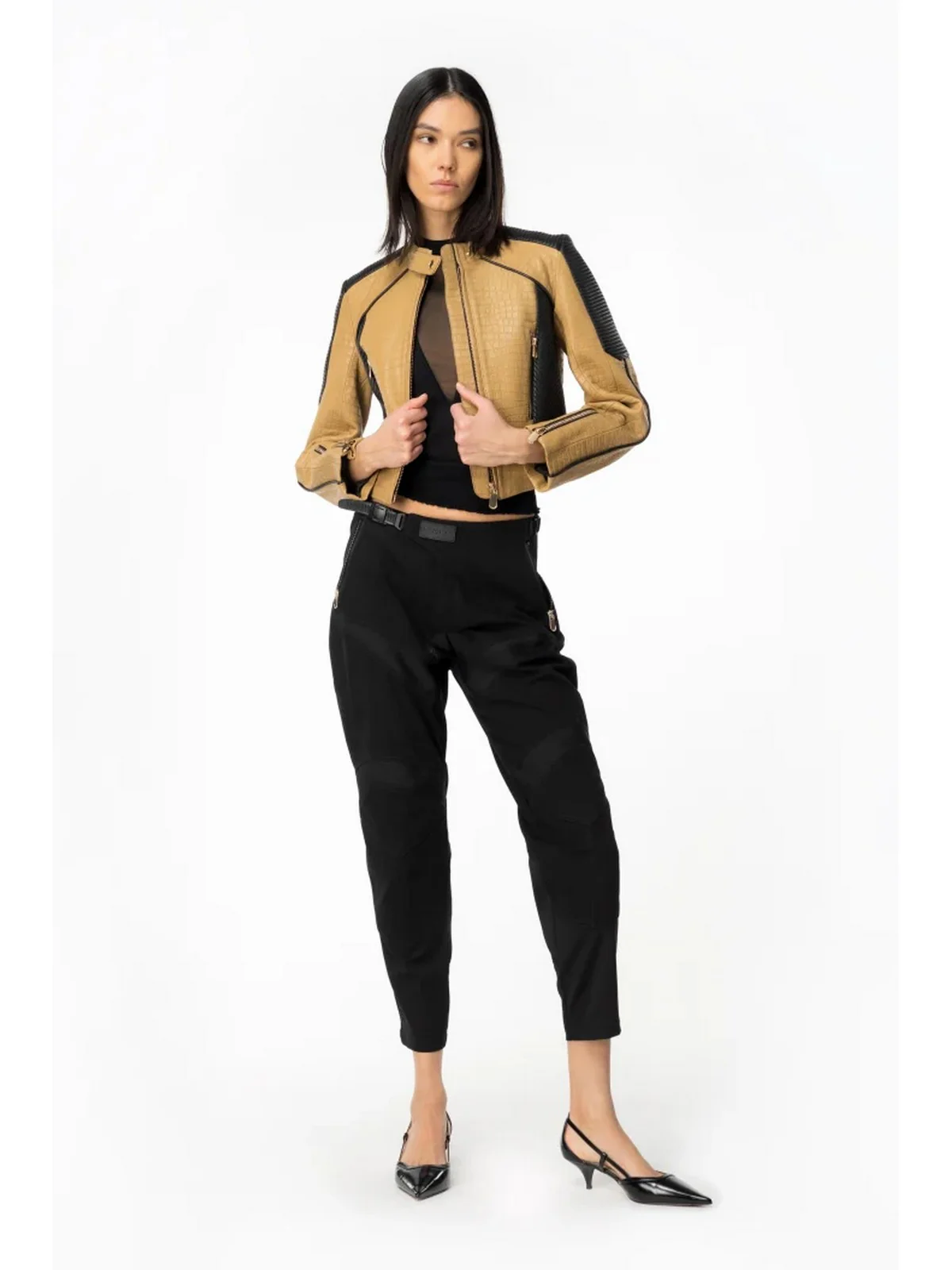 PINKO Pantalone Donna Prometeo 103147-A1MX Z99 Nero - Image 3