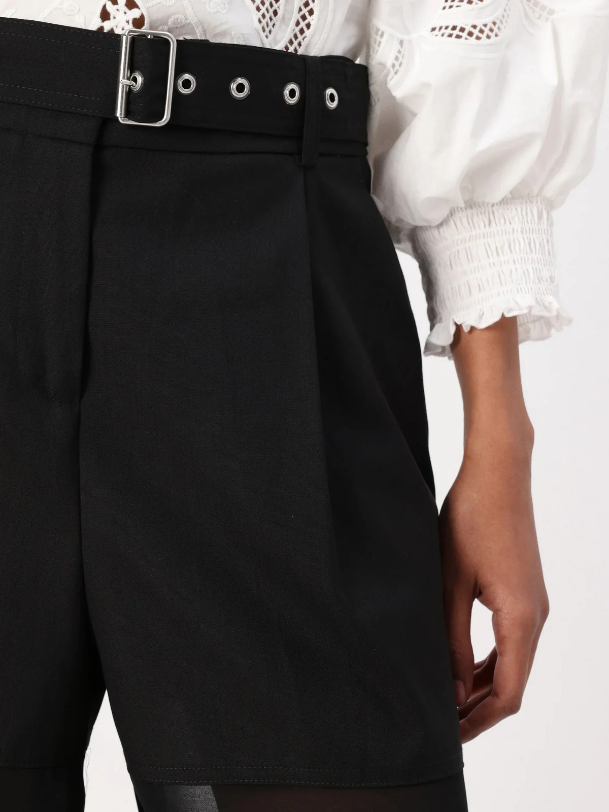 PINKO Pantalone Donna RIVER PANTALONE LANA TINTO FIL 104908-A2HC Z99 Nero - Image 4