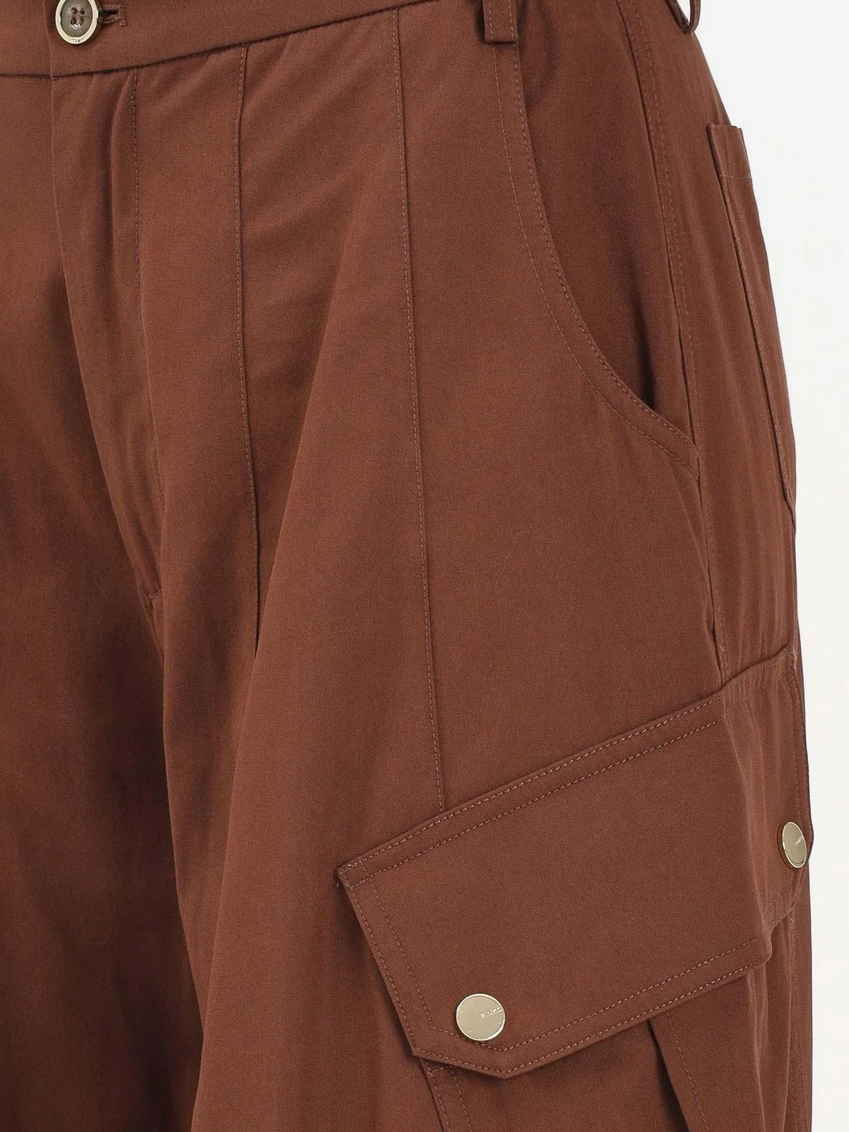PINKO Pantalone Donna ROSALIN PANTALONE 106278-A2ER L78 MARRONE TERRA X PIANTE - Image 5