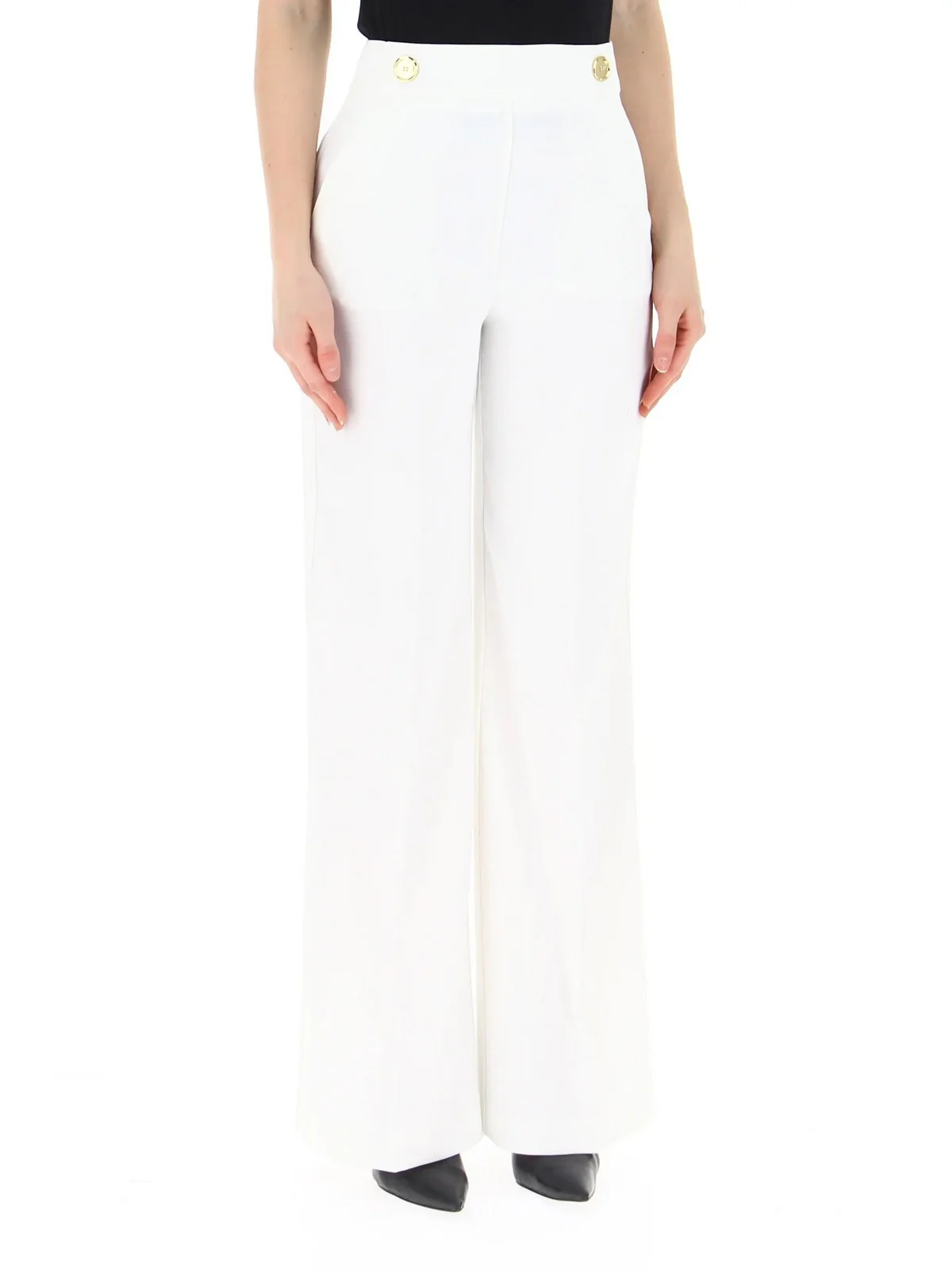 PINKO Pantalone Donna Sbozzare 100055-A14I Z15 Bianco - Image 3
