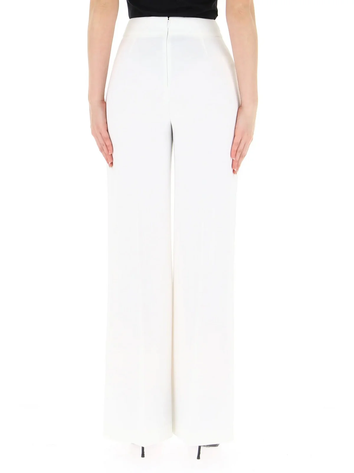 PINKO Pantalone Donna Sbozzare 100055-A14I Z15 Bianco - Image 4