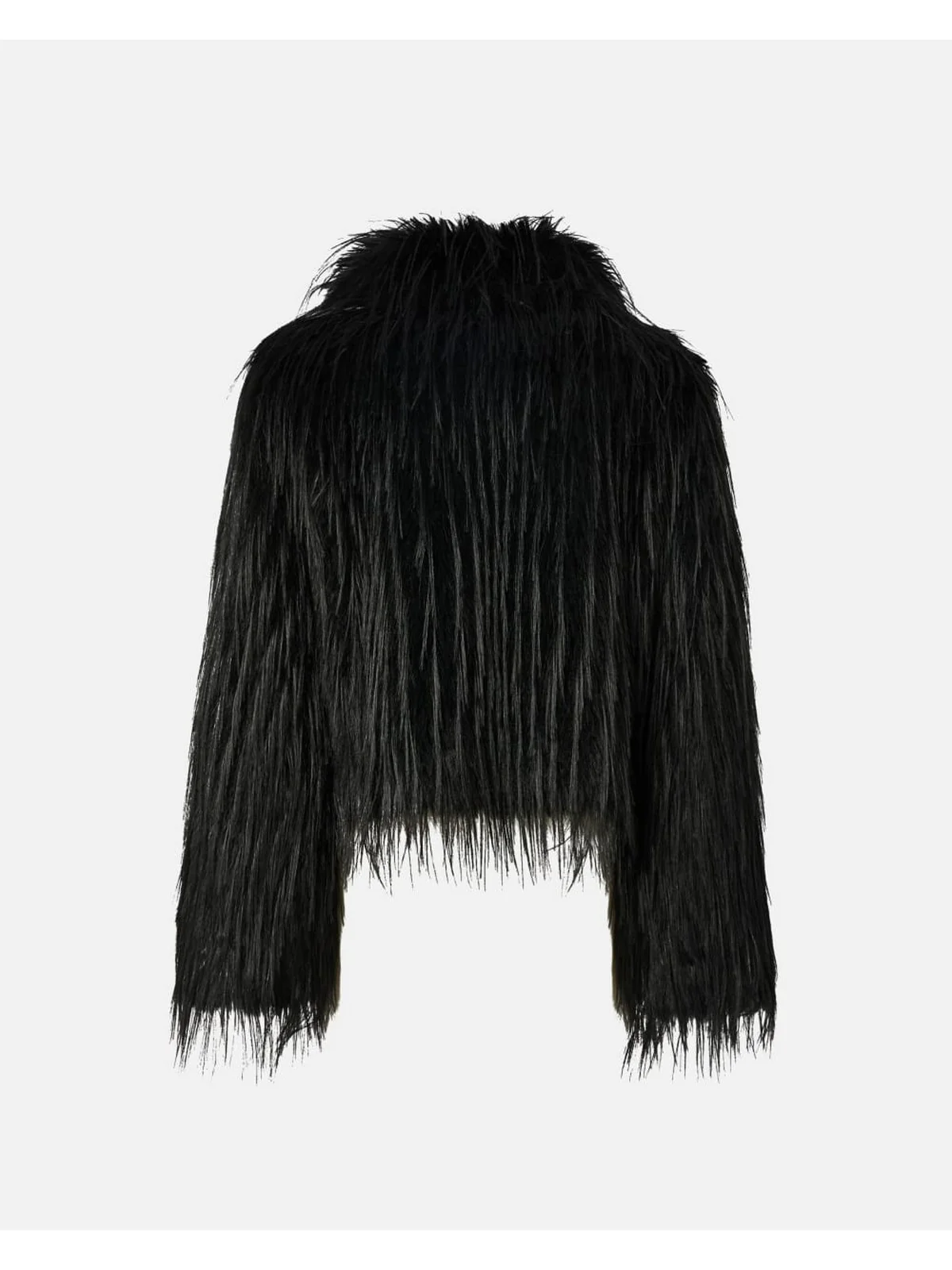 PINKO Pelliccia Donna AMPARO CABAN 106045-A2ZO Z99 NERO LIMOUSINE - Image 2