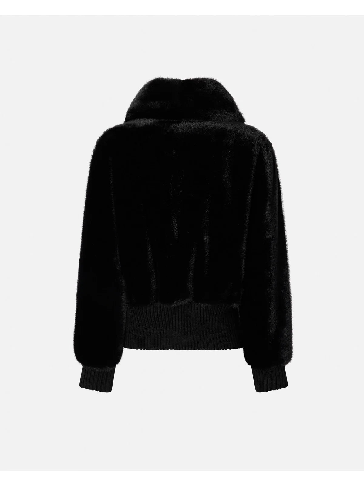 PINKO Pelliccia Donna BAGELS BOMBER 105399-A2PI Z99 NERO LIMOUSINE - Image 2