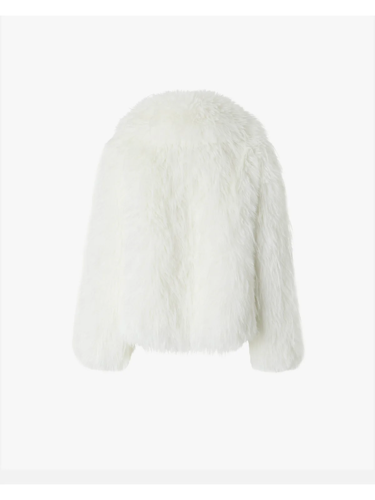 PINKO Pelliccia Donna Novaro Caban Simil Volpe 104375-A27L Z14 Bianco - Image 2