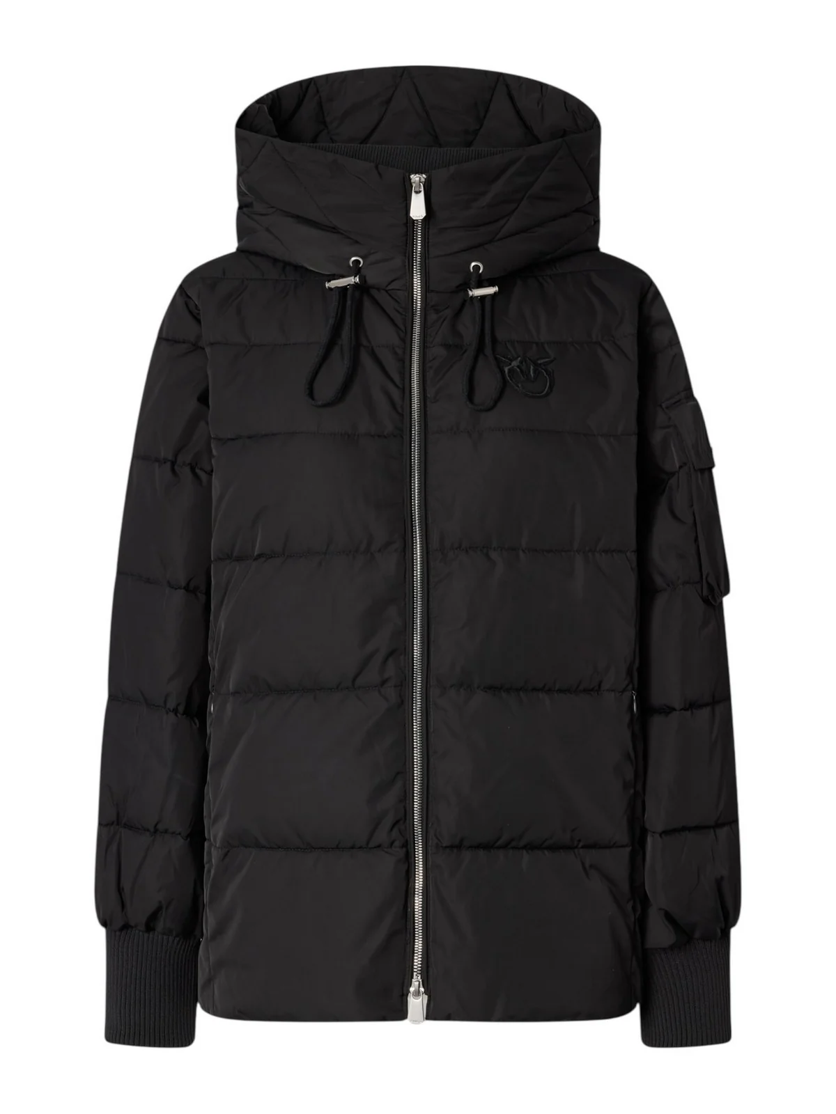PINKO Piumino Donna CRUSCA CAPPA 105384-A2PE Z99 NERO LIMOUSINE - Image 3