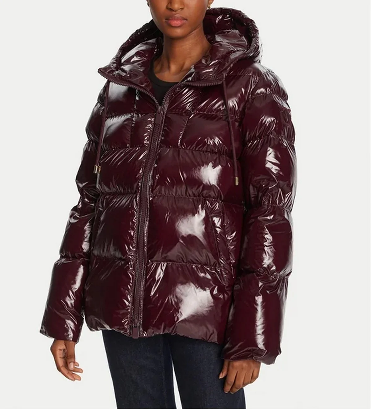 PINKO Piumino Donna ELEODORO CABAN 101597-A2P7 RR7 BORDEAUX SCURO - Image 4