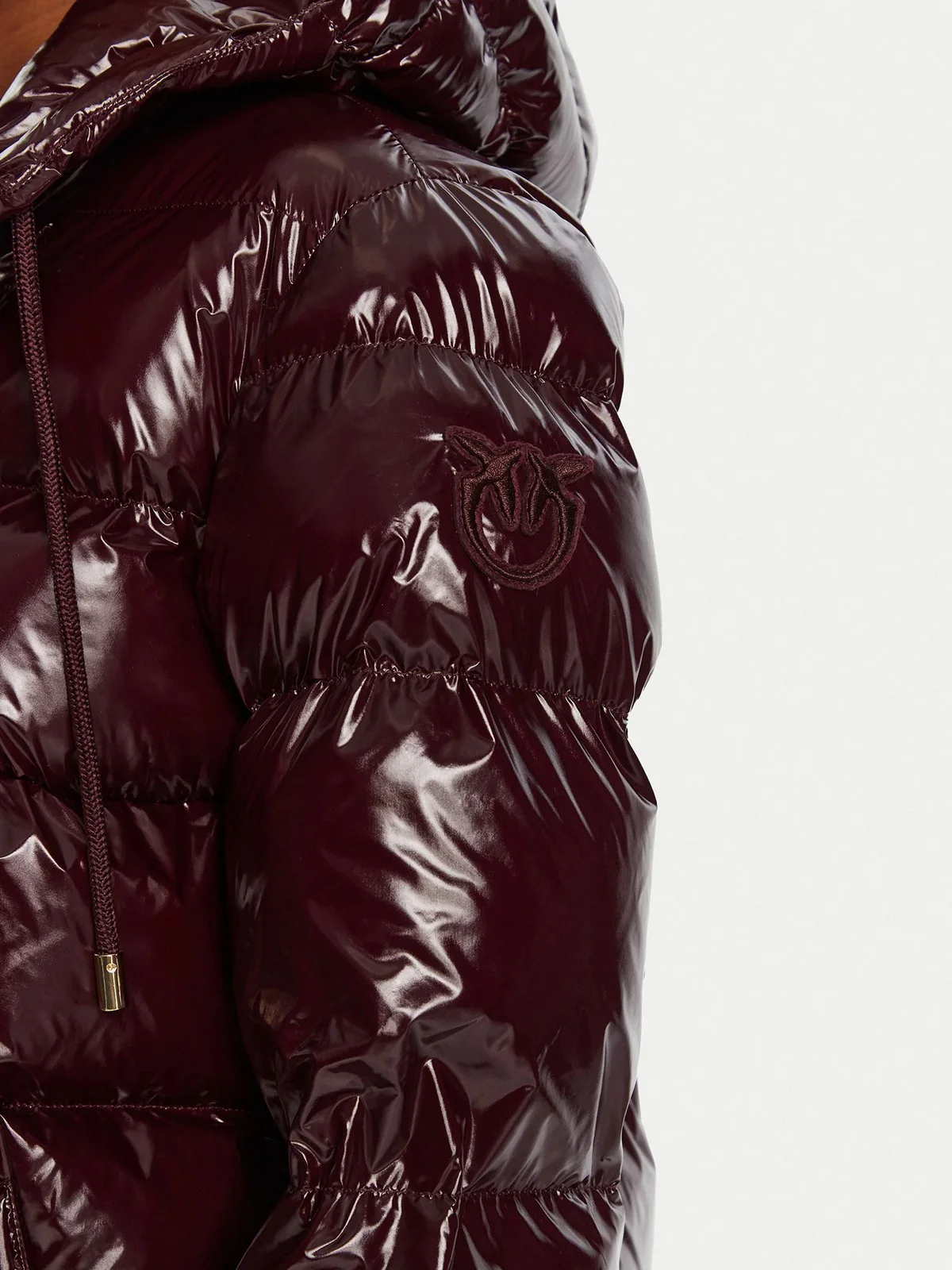 PINKO Piumino Donna ELEODORO CABAN 101597-A2P7 RR7 BORDEAUX SCURO - Image 5