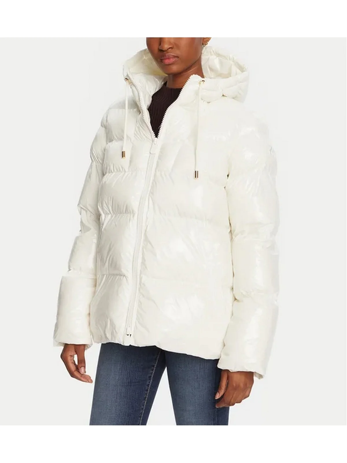 PINKO Piumino Donna ELEODORO CABAN 101597-A2P7 Z05 BIANCO-BIANCANEVE - Image 3