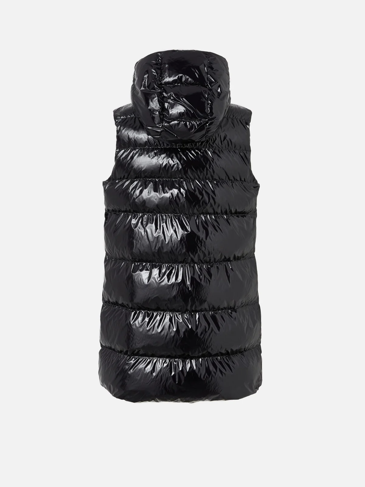 PINKO Piumino Donna Graffetta Gilet Crystal Nylon 103825-A11K Z99 Nero - Image 2
