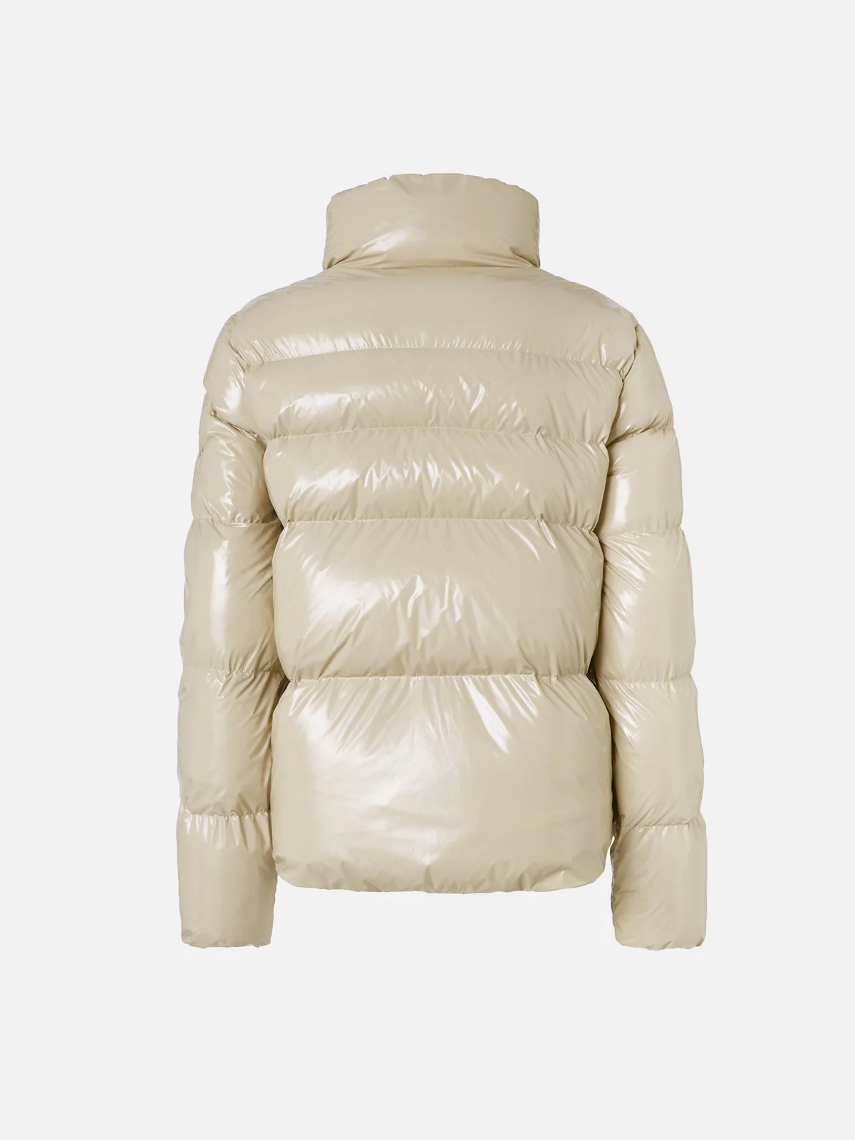 PINKO Piumino Donna Mirco Caban Crystal Nylon Con 101598-A11K D05 Beige - Image 2