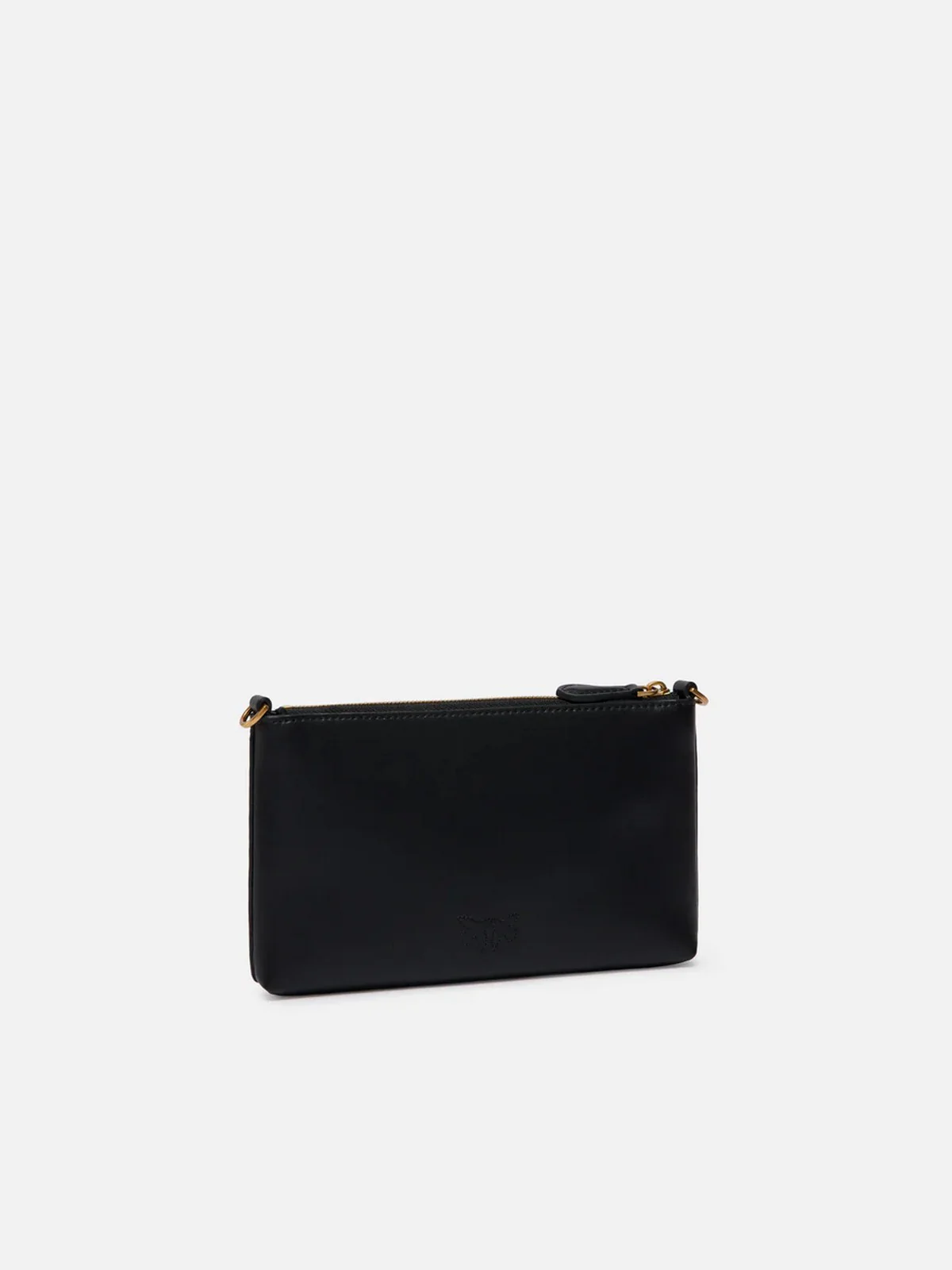PINKO Pochette Donna FLAT HORIZONTAL MINI VITELLO S 104277-A0F1 Z99Q NERO-ANTIQUE GOLD - Image 5
