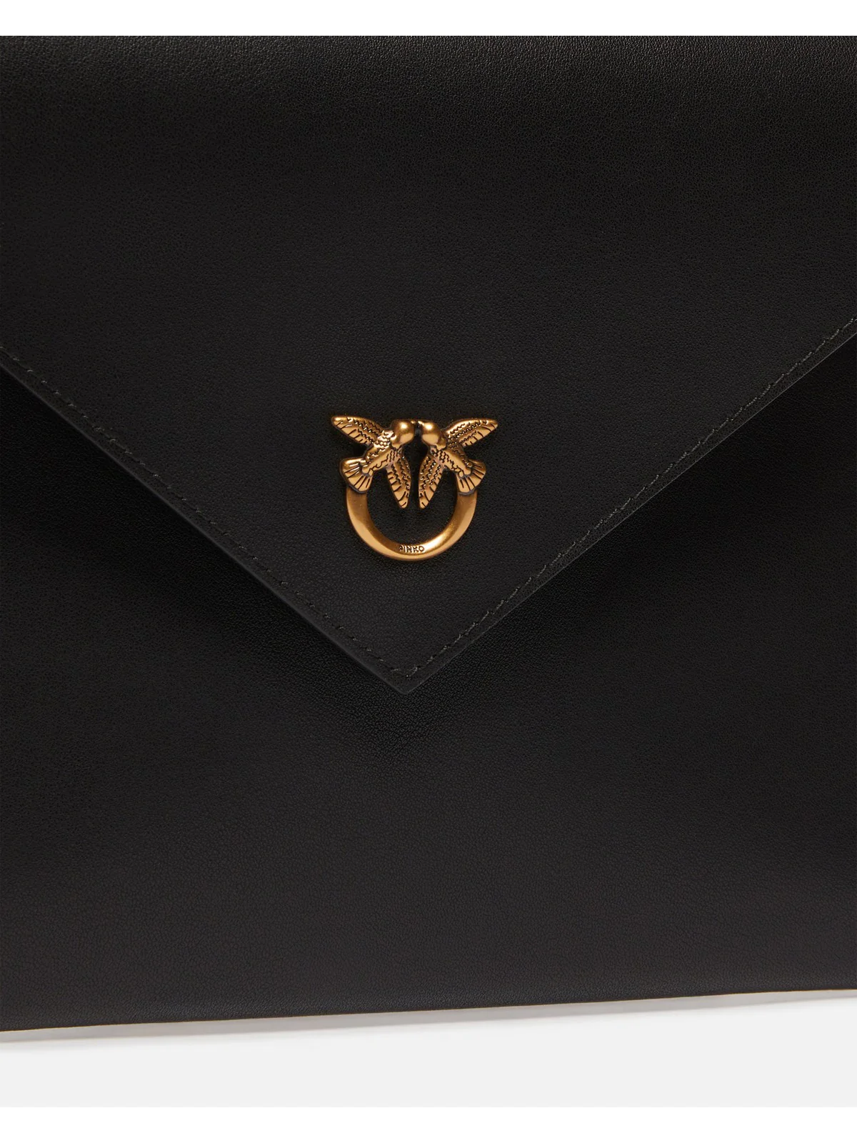 PINKO Pochette Donna FLAT PURSE HANDLE 104820-A0F1 Z99Q NERO-ANTIQUE GOLD - Image 3