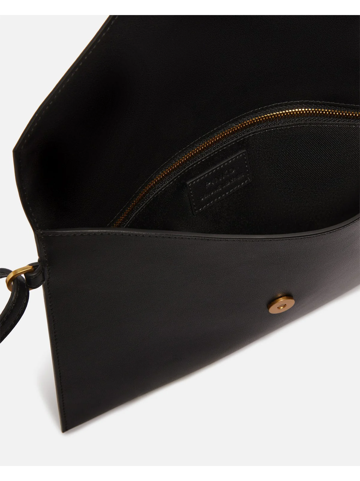PINKO Pochette Donna FLAT PURSE HANDLE 104820-A0F1 Z99Q NERO-ANTIQUE GOLD - Image 4