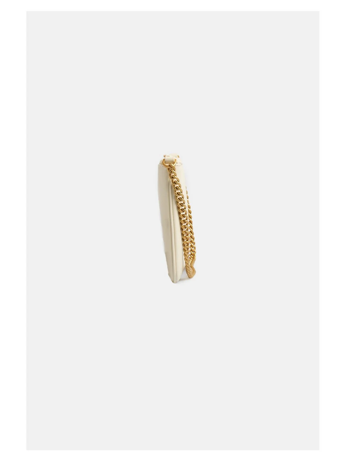 PINKO Pochette Donna Horizzontal flat 102747-A0F1 Z14Q BIANCO SETA-ANTIQUE GOLD - Image 3