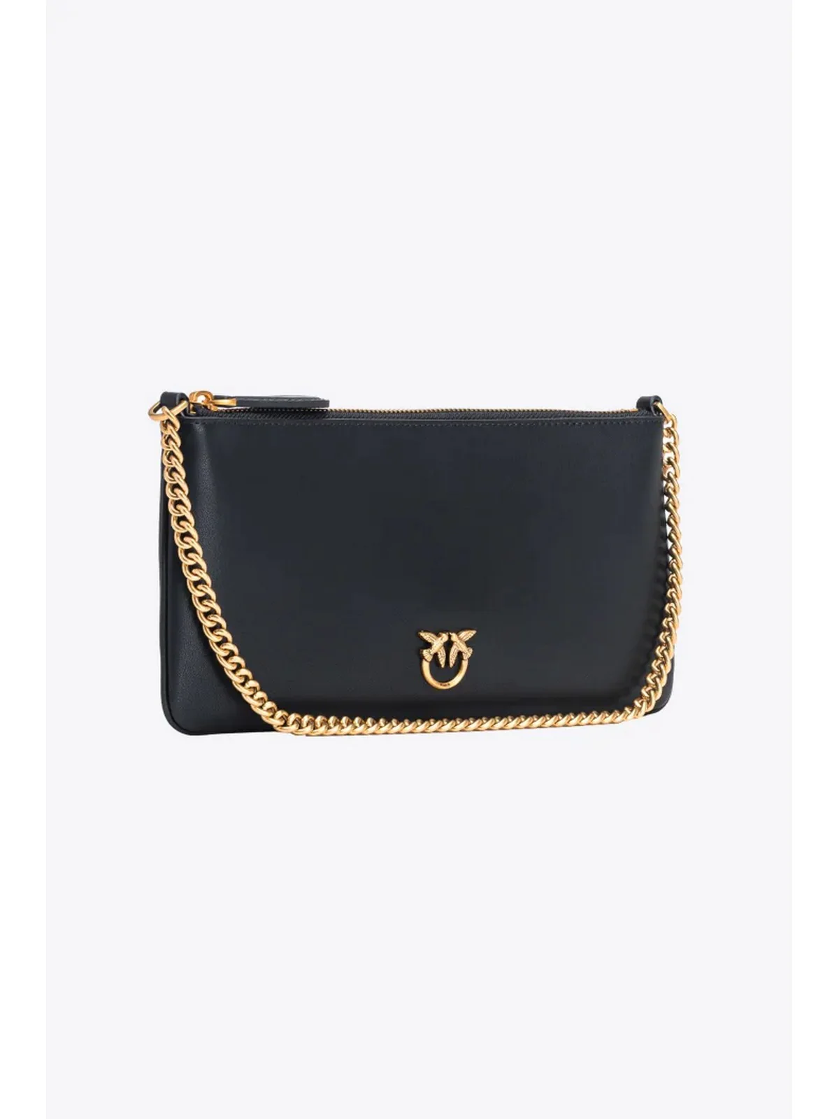 PINKO Pochette Donna Horizzontal flat 102747-A0F1 Z99Q NERO-ANTIQUE GOLD - Image 3