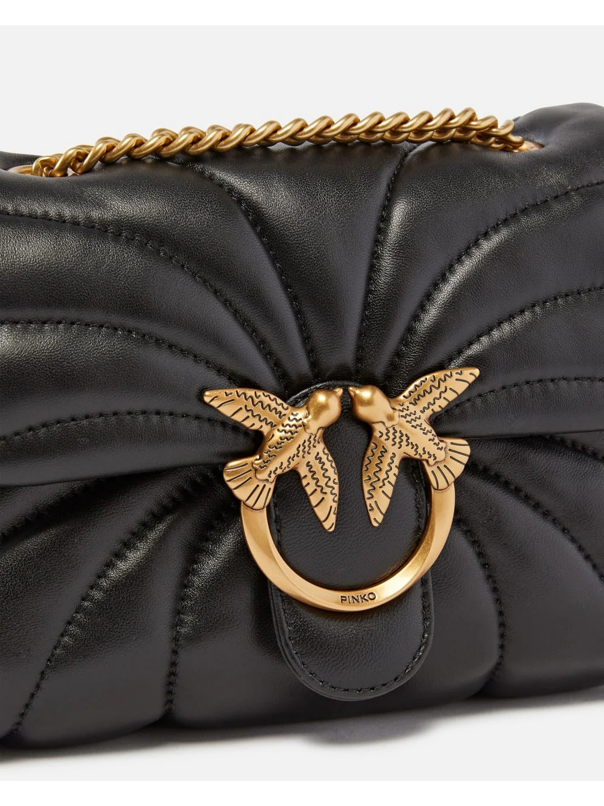 PINKO Pochette Donna LOVE PUFF MINI 100039-A1EX Z99Q BLACK - Image 4