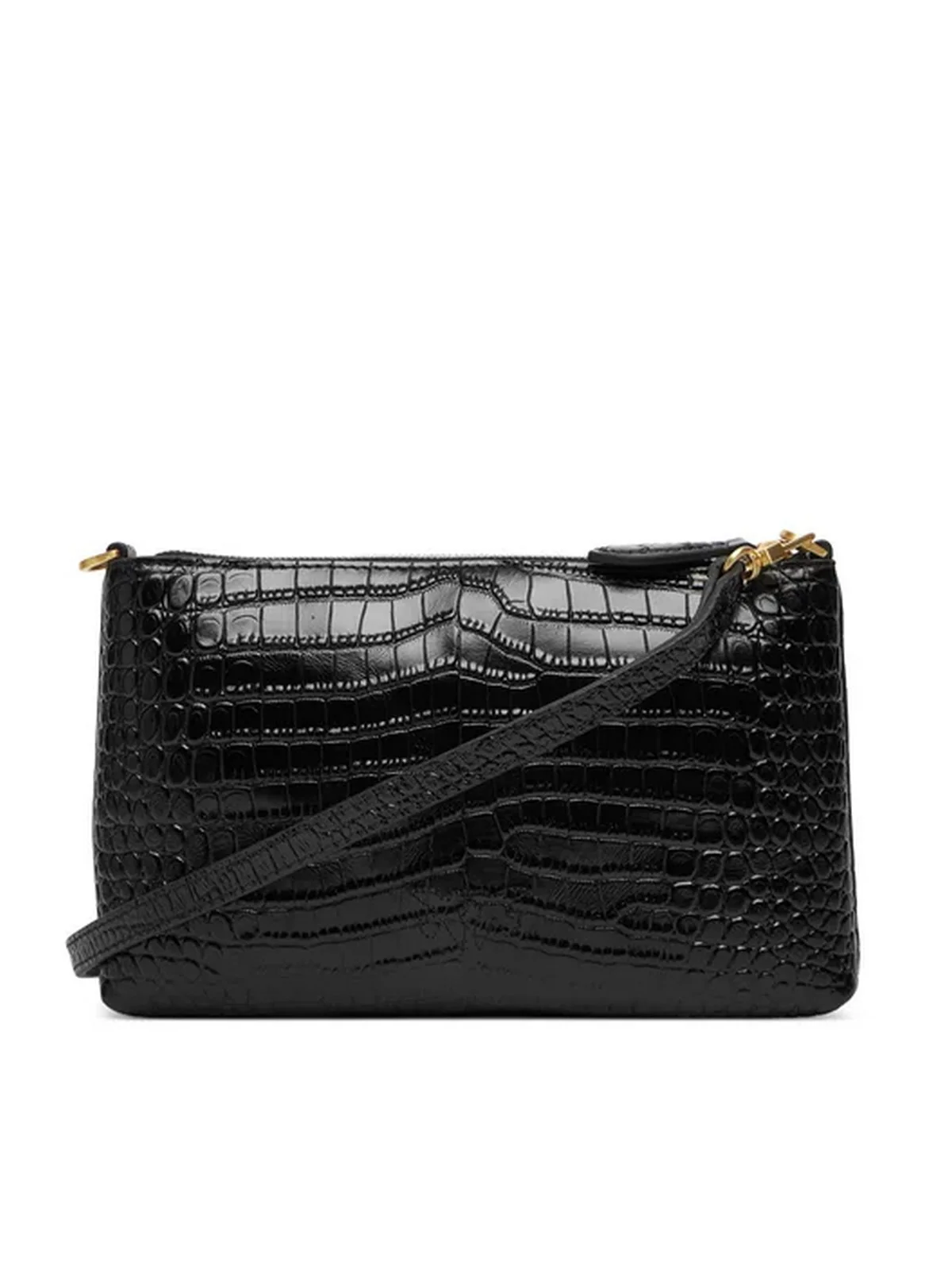 PINKO Portafoglio Donna FLAT HORIZONTAL MINI 104277-A2OH Z99V NERO LIMOUSINE - MATT GOLD - Image 3