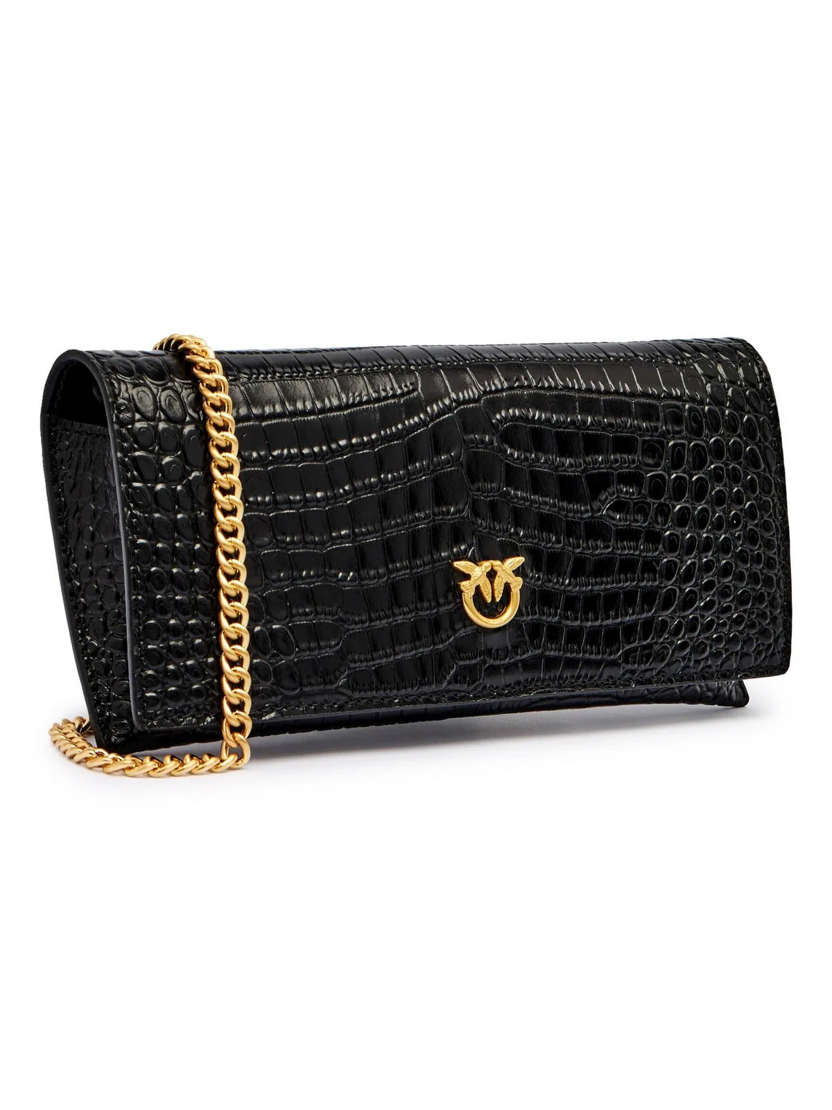 PINKO Portafoglio Donna FLAT WALLET 105351-A2OH Z99V NERO LIMOUSINE - MATT GOLD - Image 2