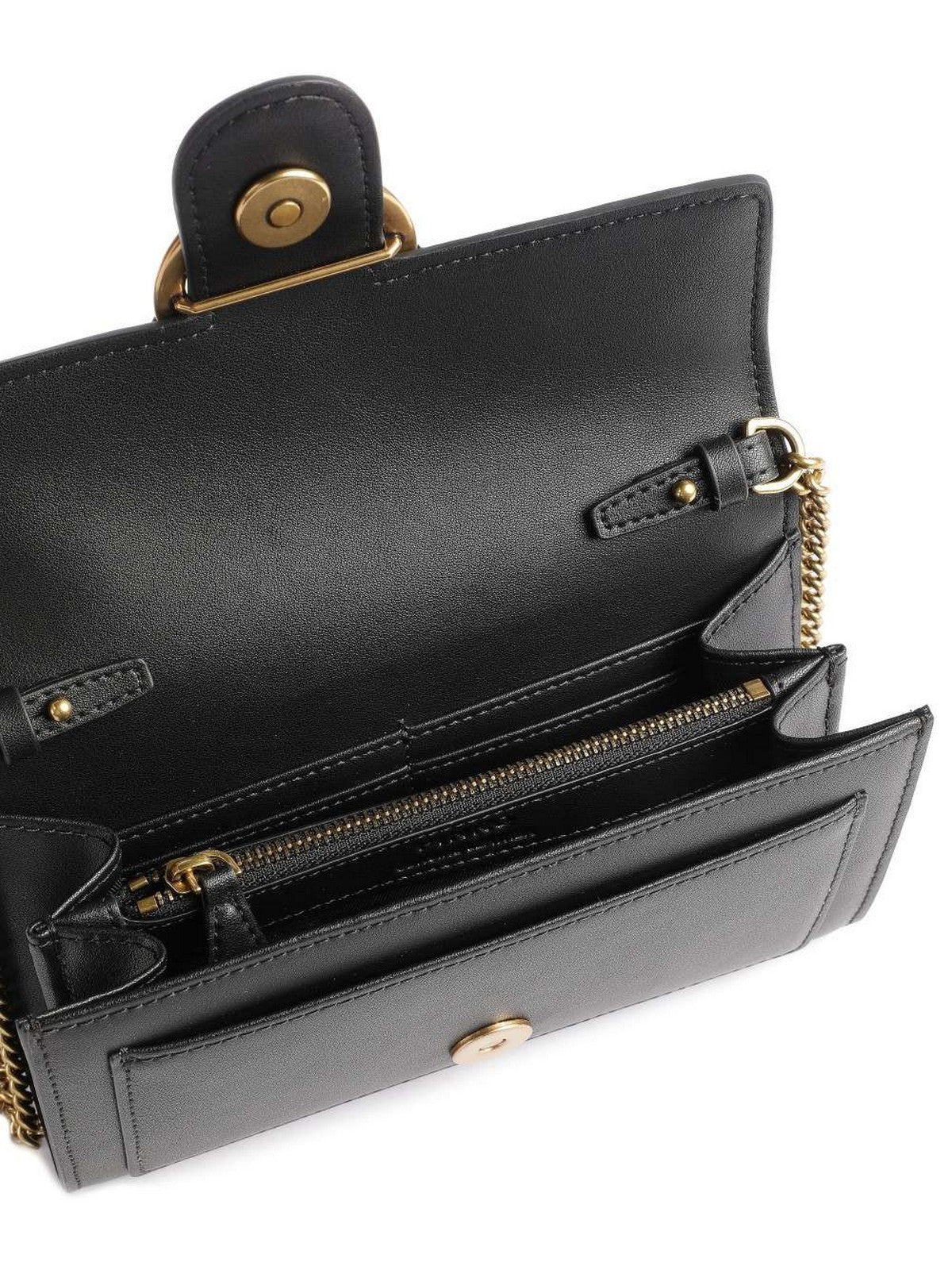 PINKO Portafoglio Donna Love one wallet 100062-A0F1 Z99Q Nero - Image 2