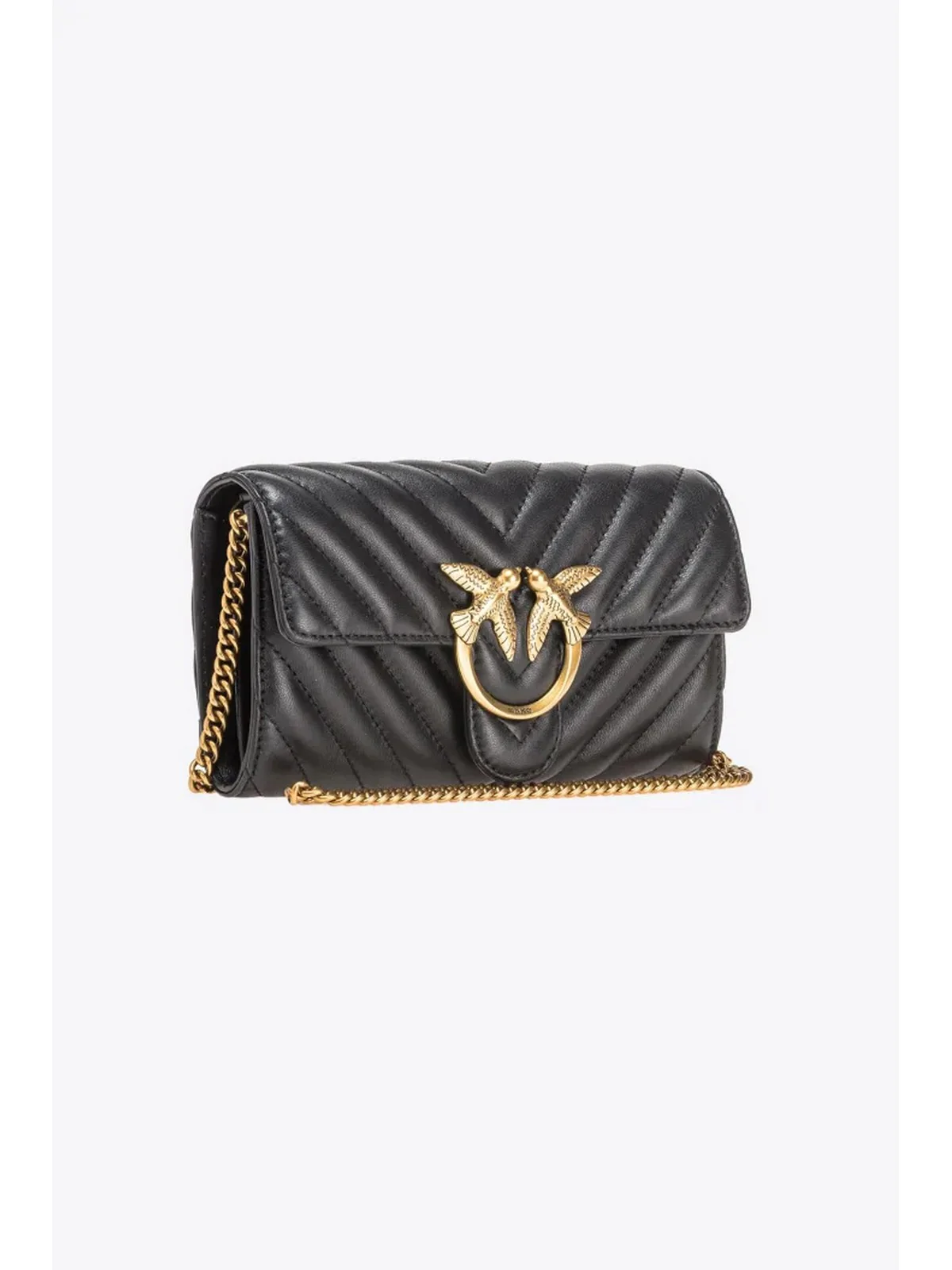 PINKO Portafoglio Donna Love one wallet 100062-A0GK Z99Q Nero - Image 4