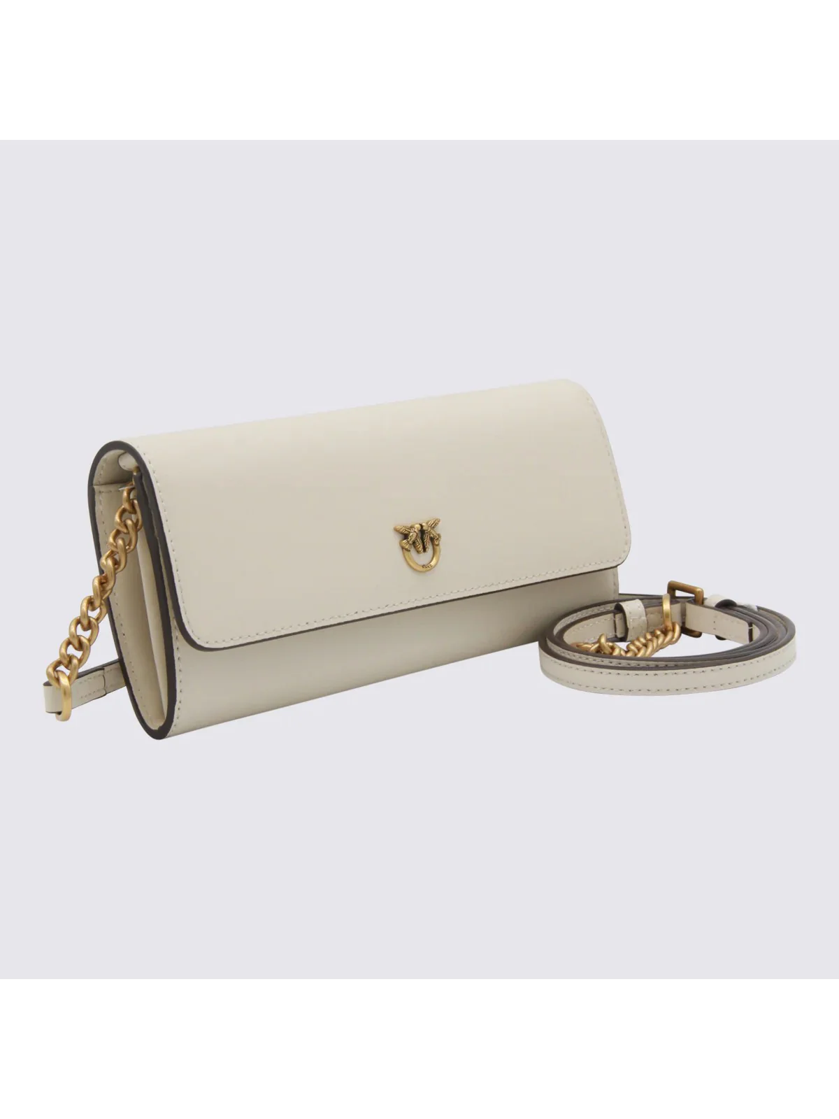 PINKO Portafoglio Donna LOVE TINY BIRDS WALLET C 103765-A0F1 Z14Q BIANCO SETA-ANTIQUE GOLD - Image 2