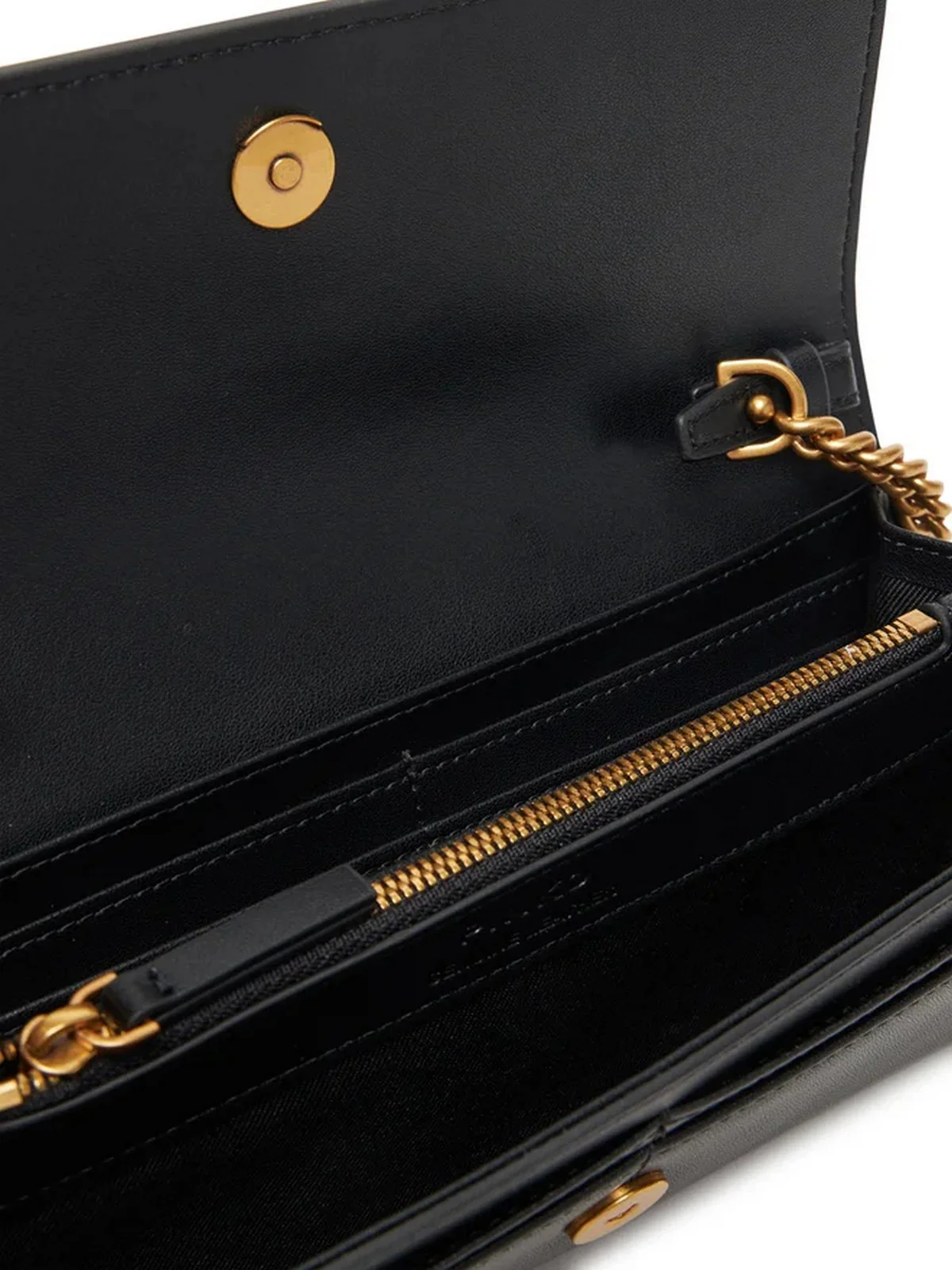 PINKO Portafoglio Donna LOVE TINY BIRDS WALLET C 103765-A0F1 Z99Q NERO-ANTIQUE GOLD - Image 4