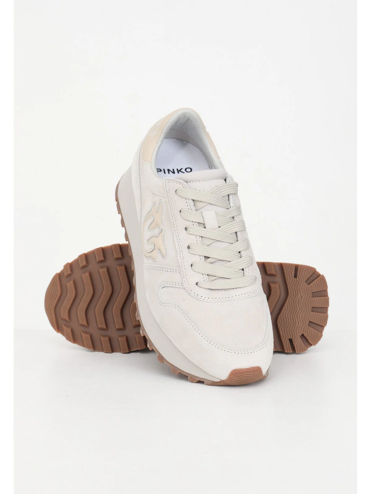PINKO Sneaker Donna  101629-A0N8 C36 Beige - Image 3
