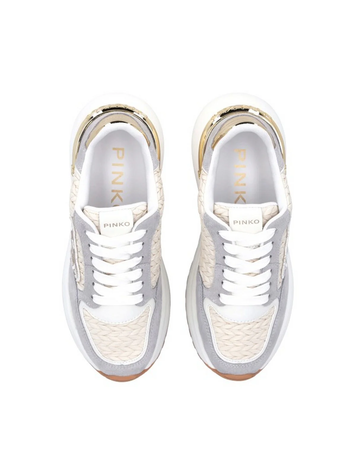 PINKO Sneaker Donna GEM 07 SS0055P036 IK5 Grigio - Image 3