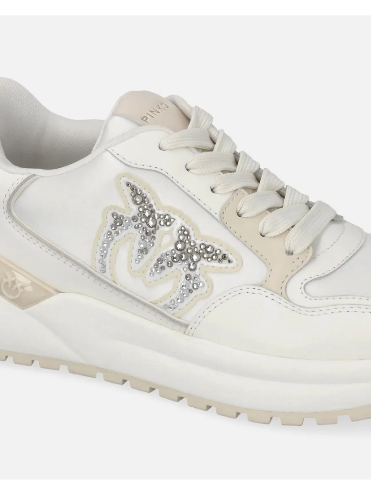 PINKO Sneaker Donna GEM 07 SS0055P073 DY7 Bianco - Image 3