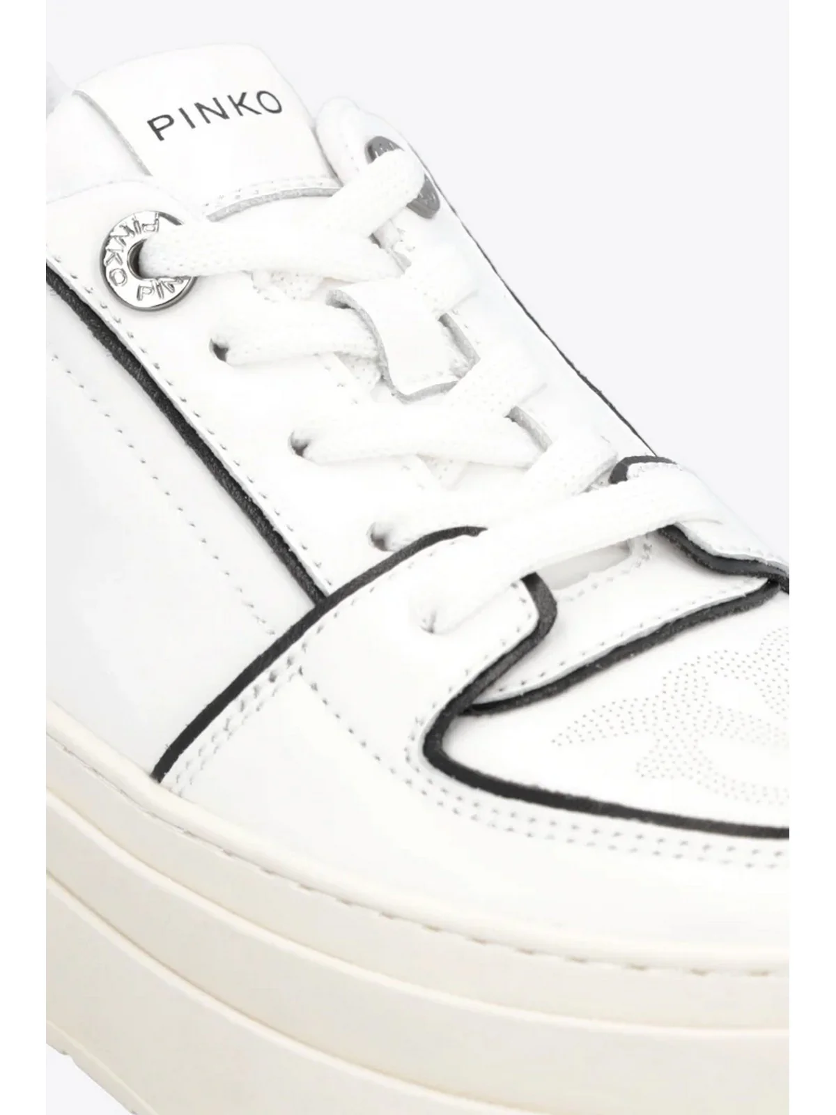 PINKO Sneaker Donna Greta SS0007P001 ZZ1 Bianco - Image 4
