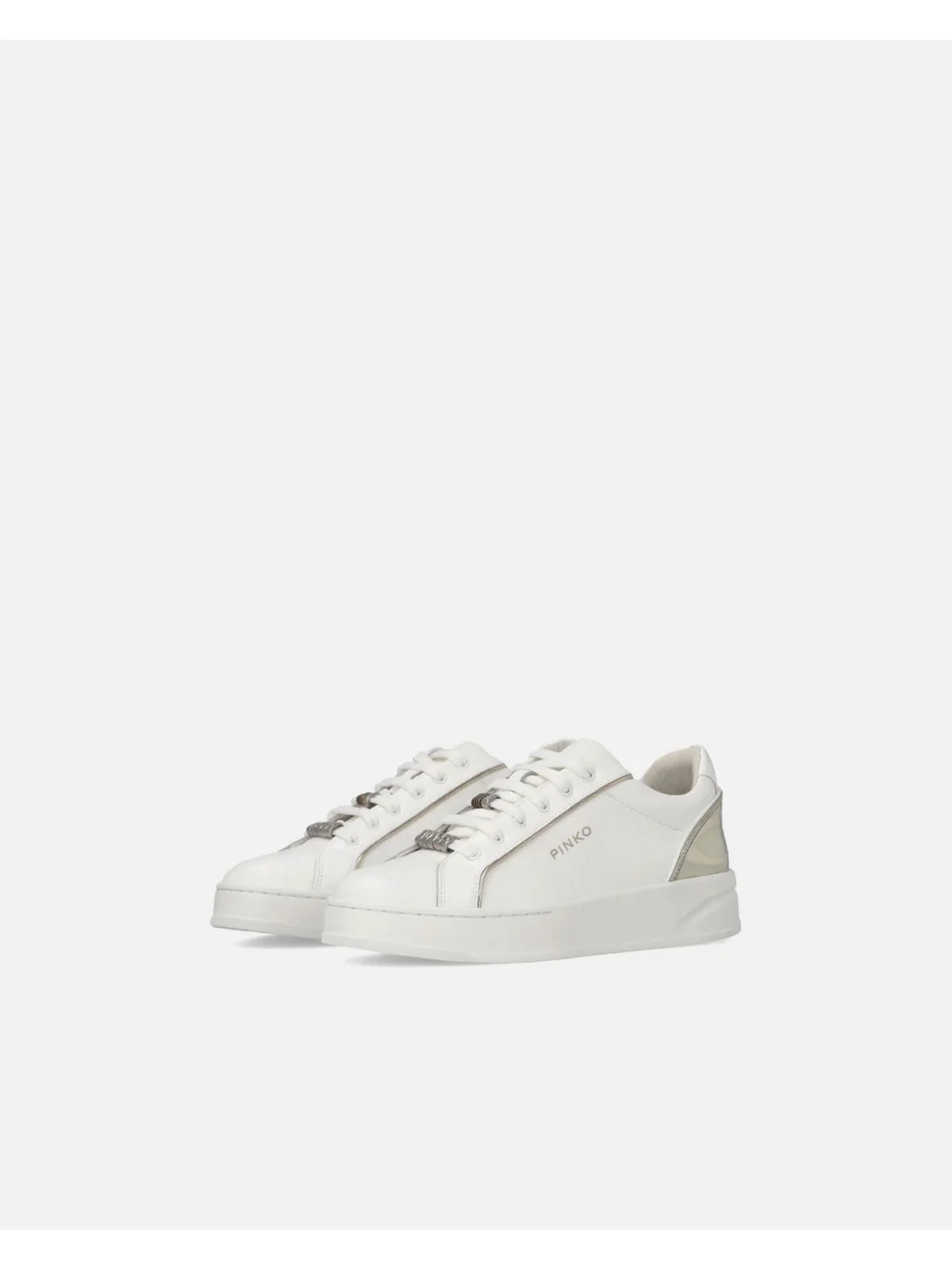 PINKO Sneaker Donna IRIS 01 SS0131P001 ZX8 MILK/PLATINUM - Image 4