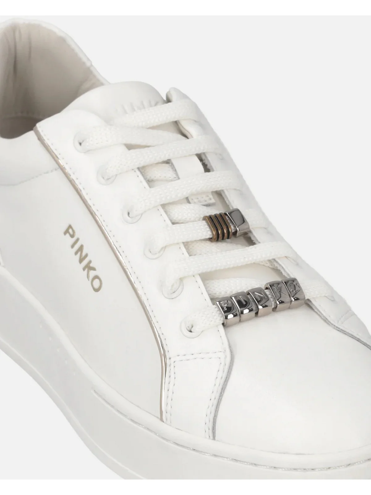 PINKO Sneaker Donna IRIS 01 SS0131P001 ZX8 MILK/PLATINUM - Image 6