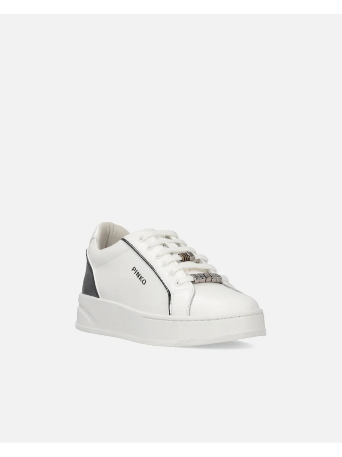 PINKO Sneaker Donna IRIS 01 SS0131P001 ZX9 MILK/BLACK - Image 6