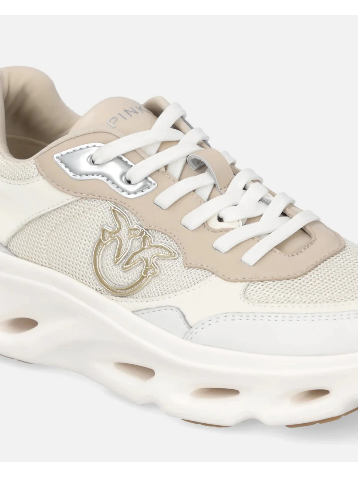 PINKO Sneaker Donna PINK 09 SS0167P132 D70 MILK/CORDA - Image 5